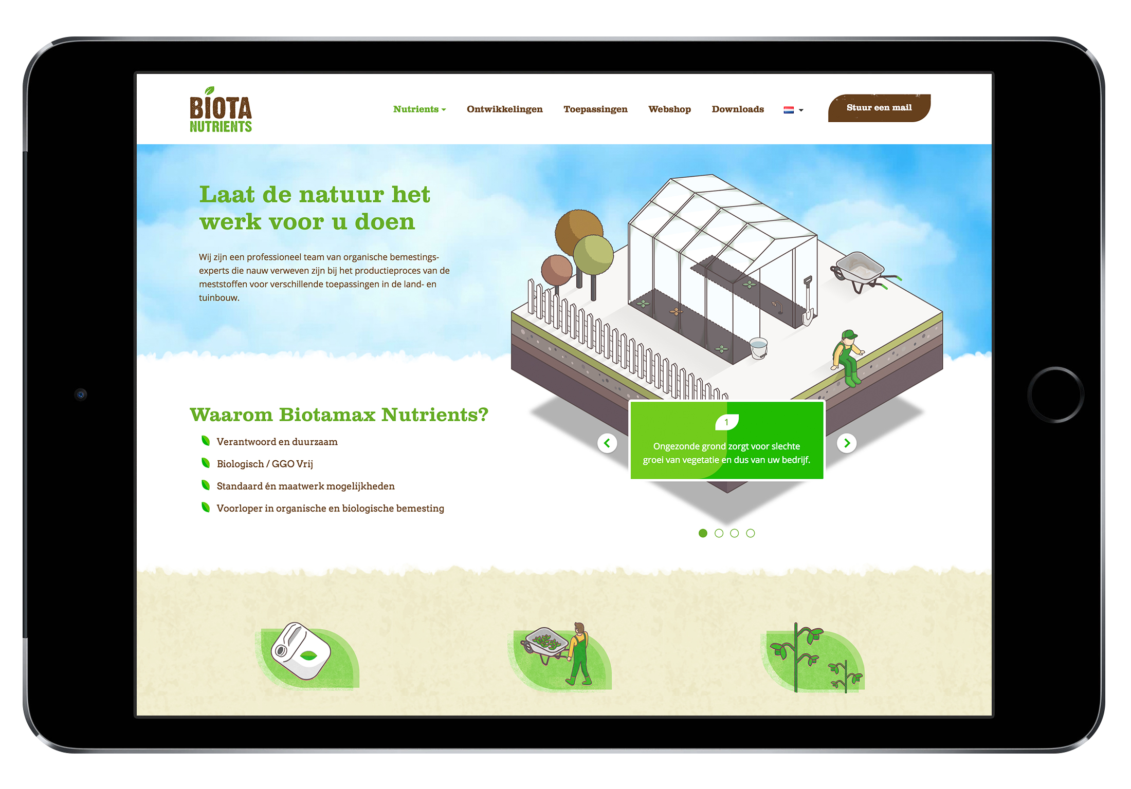 webdesign, isometrisch, biotamax, grafisch ontwerper, illustrator